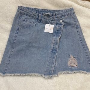 Mini Jean Skirt